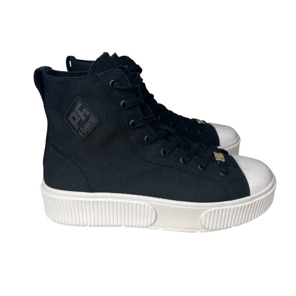 PF Flyers Unixes High-Top Black Canvas Sneakers Womens Size 9 Mens 7.5 - Picture 7 of 12
